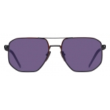 Prada - Prada Eyewear - Geometric Sunglasses - Orange Black Iris - Prada Collection - Sunglasses - Prada Eyewear