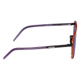 Prada -  Eyewear Collection - Occhiali Geometrici - Nero Arancione Iris - Prada Collection - Occhiali da Sole - Prada Eyewear