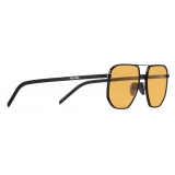 Prada - Prada Eyewear - Geometric Sunglasses - Opaque Black Ochre - Prada Collection - Sunglasses - Prada Eyewear