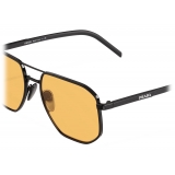 Prada - Prada Eyewear - Geometric Sunglasses - Opaque Black Ochre - Prada Collection - Sunglasses - Prada Eyewear