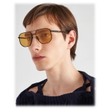 Prada - Prada Eyewear - Geometric Sunglasses - Opaque Black Ochre - Prada Collection - Sunglasses - Prada Eyewear