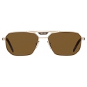 Prada - Prada Eyewear - Geometric Sunglasses - Pale Gold Polarized Brown - Prada Collection - Sunglasses - Prada Eyewear