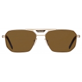 Prada - Prada Eyewear - Geometric Sunglasses - Pale Gold Polarized Brown - Prada Collection - Sunglasses - Prada Eyewear