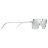 Prada - Prada Eyewear - Geometric Sunglasses - Silver Dark Chrome - Prada Collection - Sunglasses - Prada Eyewear