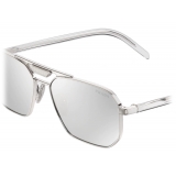 Prada - Eyewear Collection - Occhiali Geometrici - Argento Cromo Scuro - Prada Collection - Occhiali da Sole - Prada Eyewear