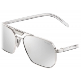 Prada - Prada Eyewear - Geometric Sunglasses - Silver Dark Chrome - Prada Collection - Sunglasses - Prada Eyewear