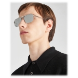 Prada - Eyewear Collection - Occhiali Geometrici - Argento Cromo Scuro - Prada Collection - Occhiali da Sole - Prada Eyewear