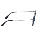 Prada - Eyewear Collection - Occhiali Rettangolari - Oro Pallido Blu - Prada Collection - Occhiali da Sole - Prada Eyewear