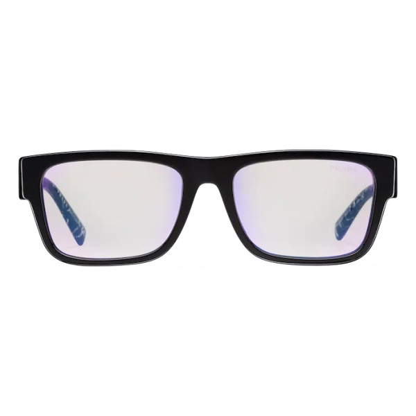 Prada - Prada Symbole - Rectangular Sunglasses - Black Blue - Prada Collection - Sunglasses - Prada Eyewear