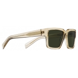 Prada - Runway - Rectangular Sunglasses - Crystal Amber Military Green - Prada Collection - Sunglasses - Prada Eyewear