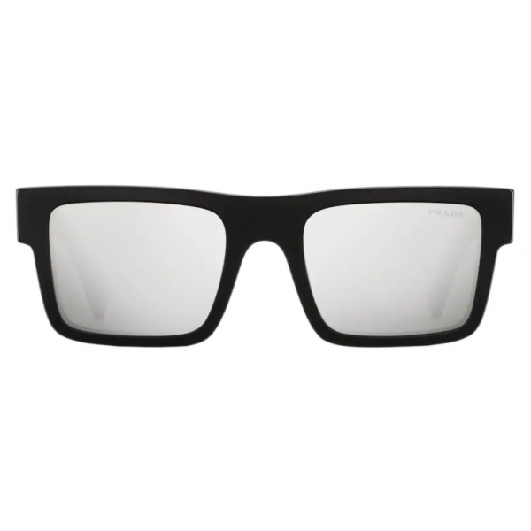 Prada - Prada Symbole - Rectangular Sunglasses - Black Chrome - Prada Collection - Sunglasses - Prada Eyewear