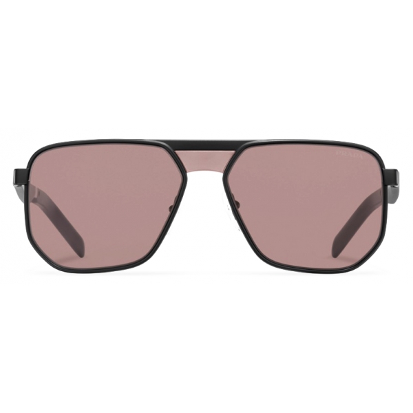 Prada - Prada Eyewear - Geometric Sunglasses - Opaque Gray Geranium - Prada Collection - Sunglasses - Prada Eyewear