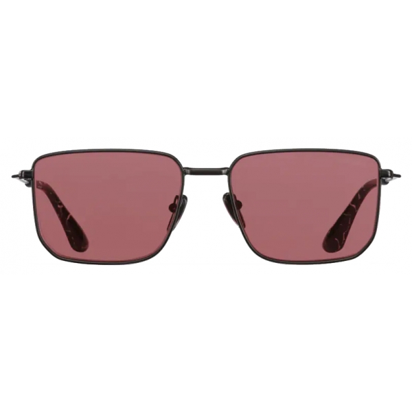 Prada - Prada Eyewear - Rectangular Sunglasses - Matte Black Scarlet - Prada Collection - Sunglasses - Prada Eyewear