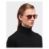 Prada - Prada Eyewear - Rectangular Sunglasses - Matte Black Scarlet - Prada Collection - Sunglasses - Prada Eyewear