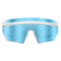 Prada - Prada Linea Rossa Impavid - Mask Sunglasses - Opaque White Cyan - Prada Collection - Sunglasses - Prada Eyewear