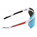 Prada - Linea Rossa Impavid Collection - Occhiali Maschera - Bianco Ciano - Prada Collection - Occhiali da Sole - Prada Eyewear