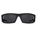 Prada - Linea Rossa Impavid - Oval Sunglasses - Opaque Black Slate Gray - Prada Collection - Sunglasses - Prada Eyewear