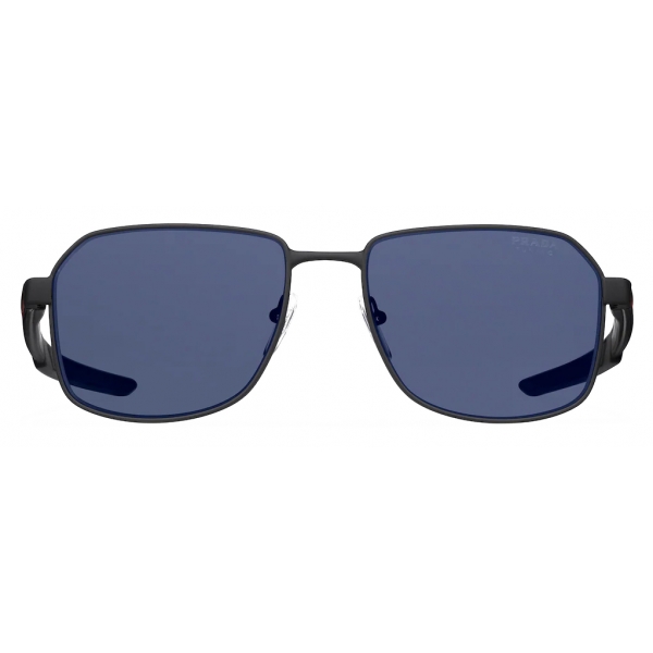 Prada - Prada Linea Rossa - Square Sunglasses - Rubberized Black Blue - Prada Collection - Sunglasses - Prada Eyewear