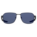 Prada -  Linea Rossa Collection - Occhiali Squadrati - Nero Gommato Blu - Prada Collection - Occhiali da Sole - Prada Eyewear