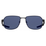 Prada -  Linea Rossa Collection - Occhiali Squadrati - Nero Gommato Blu - Prada Collection - Occhiali da Sole - Prada Eyewear