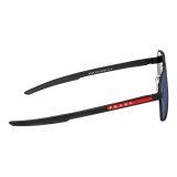 Prada - Prada Linea Rossa - Square Sunglasses - Rubberized Black Blue - Prada Collection - Sunglasses - Prada Eyewear