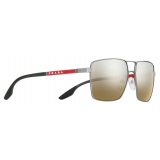 Prada - Prada Linea Rossa - Square Sunglasses - Lead Gray Military - Prada Collection - Sunglasses - Prada Eyewear