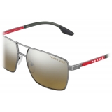 Prada - Linea Rossa Collection - Occhiali Squadrati - Piombo Militare - Prada Collection - Occhiali da Sole - Prada Eyewear