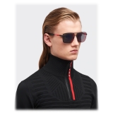 Prada - Prada Linea Rossa - Square Sunglasses - Rubberized Black Red - Prada Collection - Sunglasses - Prada Eyewear