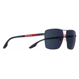 Prada - Linea Rossa Collection - Occhiali Squadrati - Navy Flash Blu - Prada Collection - Occhiali da Sole - Prada Eyewear