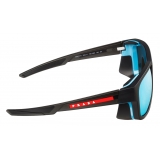 Prada - Linea Rossa Impavid - Square Sunglasses - Gray Crystal Cyan - Prada Collection - Sunglasses - Prada Eyewear