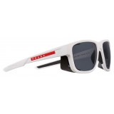 Prada - Linea Rossa Impavid - Square Sunglasses - Rubberized White Black - Prada Collection - Sunglasses - Prada Eyewear