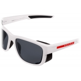 Prada - Linea Rossa Impavid - Square Sunglasses - Rubberized White Black - Prada Collection - Sunglasses - Prada Eyewear