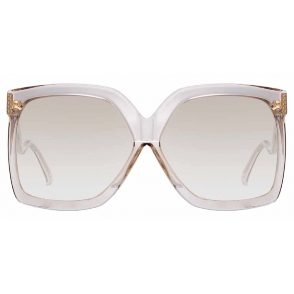 Linda Farrow - Dare C3 Oversized Sunglasses in Smoke - LFL981C3SUN - Linda Farrow Eyewear