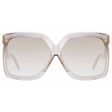 Linda Farrow - Dare C3 Oversized Sunglasses in Smoke - LFL981C3SUN - Linda Farrow Eyewear