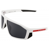 Prada - Prada Linea Rossa Impavid - Mask Sunglasses - White Slate Gray - Prada Collection - Sunglasses - Prada Eyewear