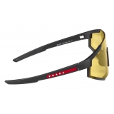 Prada - Linea Rossa Impavid - Mask Sunglasses - Rubberized Black Cedar - Prada Collection - Sunglasses - Prada Eyewear