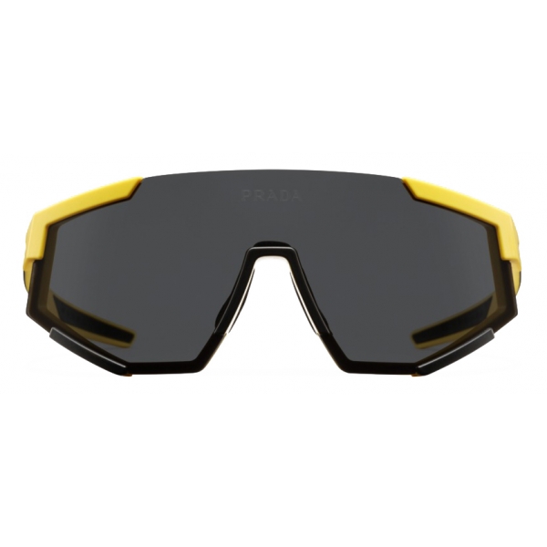 Prada - Linea Rossa Impavid - Mask Sunglasses -  Yellow Slate Gray - Prada Collection - Sunglasses - Prada Eyewear