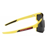 Prada - Linea Rossa Impavid - Mask Sunglasses -  Yellow Slate Gray - Prada Collection - Sunglasses - Prada Eyewear