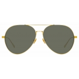 Linda Farrow - Occhiali da Sole Aviator Ace C1 in Oro Giallo - LFL992C1SUN - Linda Farrow Eyewear