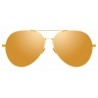 Linda Farrow - Ace C2 Aviator Sunglasses in Yellow Gold - LFL992C2SUN - Linda Farrow Eyewear