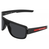 Prada - Linea Rossa Impavid - Rectangular Sunglasses - Black Slate Gray - Prada Collection - Sunglasses - Prada Eyewear