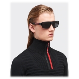 Prada - Linea Rossa Impavid - Rectangular Sunglasses - Black Slate Gray - Prada Collection - Sunglasses - Prada Eyewear