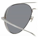 Linda Farrow - Ace C3 Aviator Sunglasses in White Gold - LFL992C3SUN - Linda Farrow Eyewear