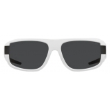 Prada - Linea Rossa Impavid - Rectangular Sunglasses -  White Slate Gray - Prada Collection - Sunglasses - Prada Eyewear