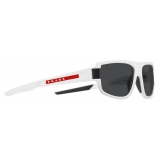 Prada - Linea Rossa Impavid - Rectangular Sunglasses -  White Slate Gray - Prada Collection - Sunglasses - Prada Eyewear