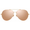 Linda Farrow - Ace C4 Aviator Sunglasses in Rose Gold - LFL992C4SUN - Linda Farrow Eyewear