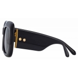 Linda Farrow - Lavinia C1 Rectangular Sunglasses in Black - LFL995C1SUN - Linda Farrow Eyewear