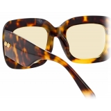 Linda Farrow - Lavinia C2 Rectangular Sunglasses in Tortoiseshell - LFL995C2SUN - Linda Farrow Eyewear