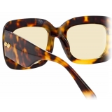 Linda Farrow - Occhiali da Sole Rettangolari Lavinia C2 in Tartaruga - LFL995C2SUN - Linda Farrow Eyewear