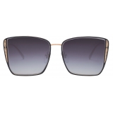 Bulgari - B.Zero1 - Rock Square Metal Sunglasses - Pink Gold Grey - B.Zero1 Collection - Sunglasses - Bulgari Eyewear